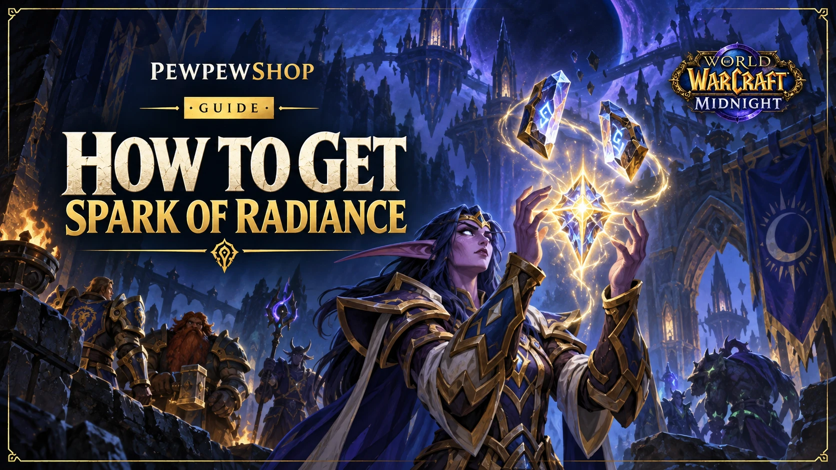 How to Get Spark of Radiance in WoW Midnight — PEWPEWSHOP boosting guide