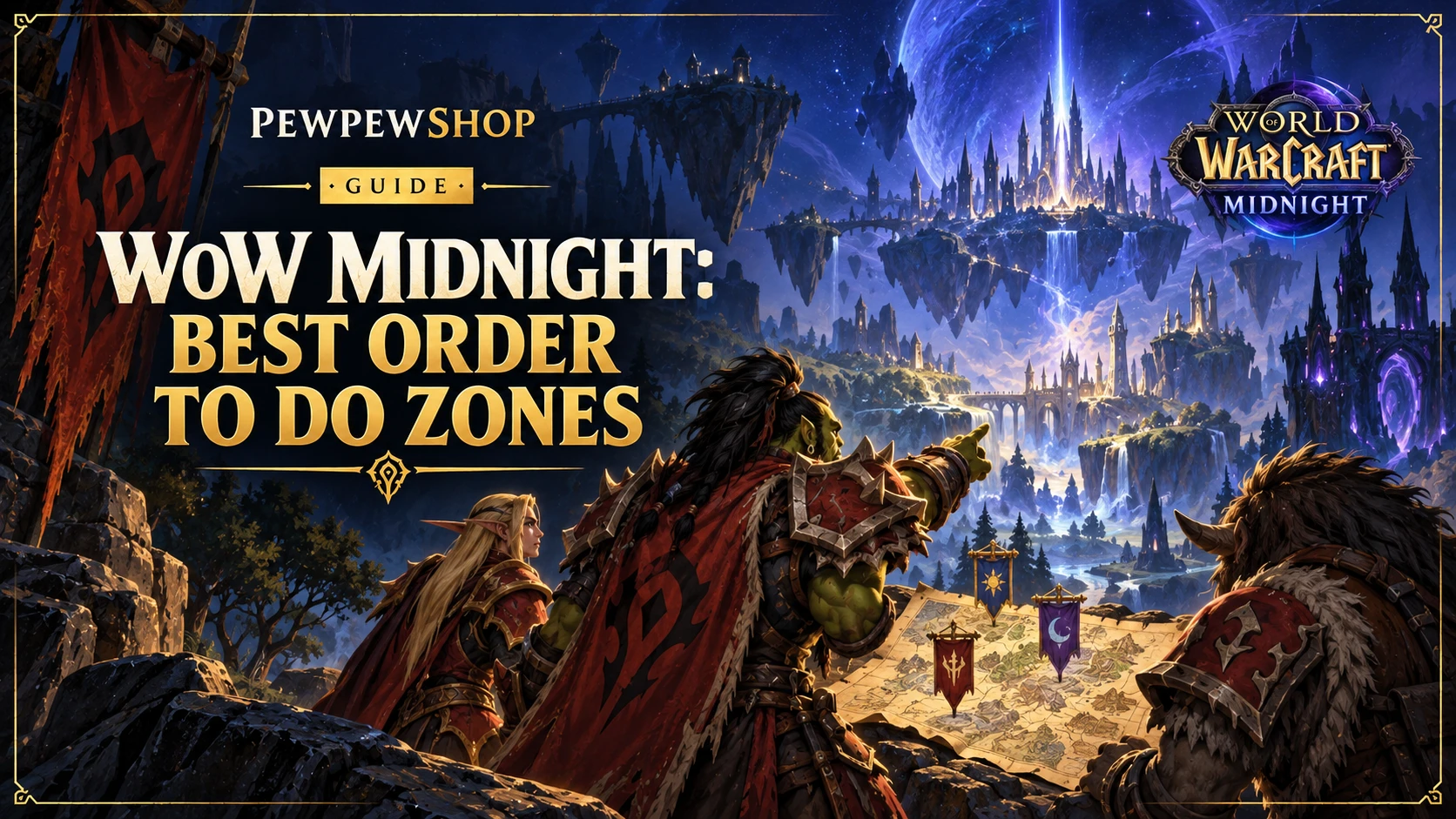 WoW Midnight: Best Order to Do Zones at 80-90 — PEWPEWSHOP boosting guide