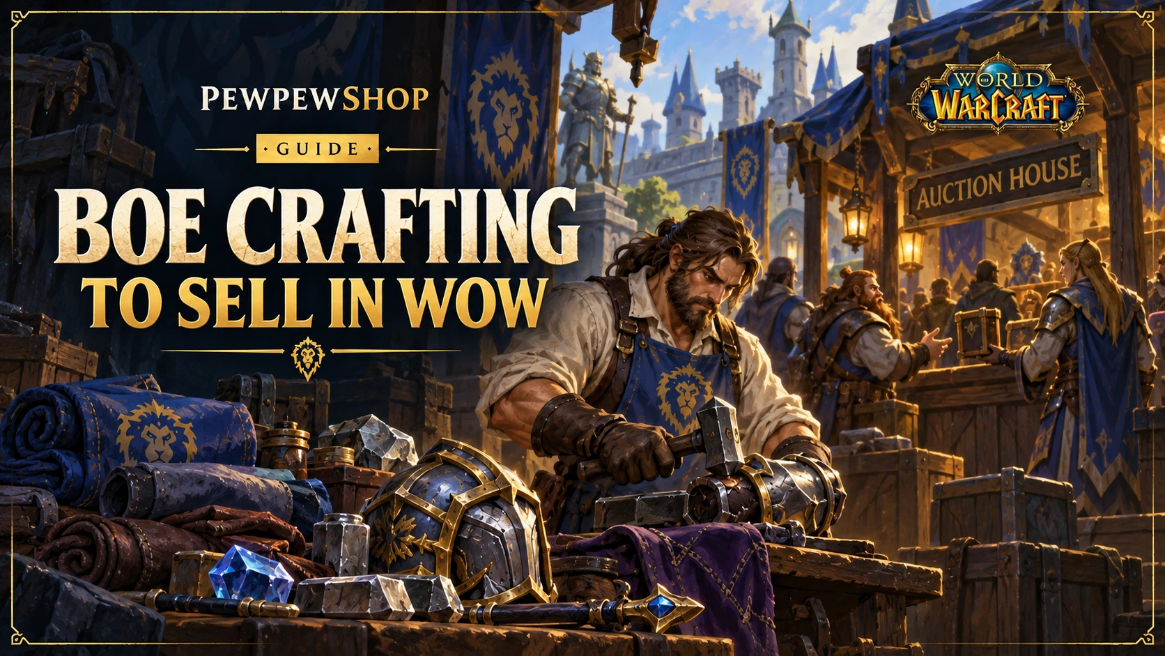 Crafting BoEs to Sell in WoW: Startup Gold and Real Margins — PEWPEWSHOP boosting guide