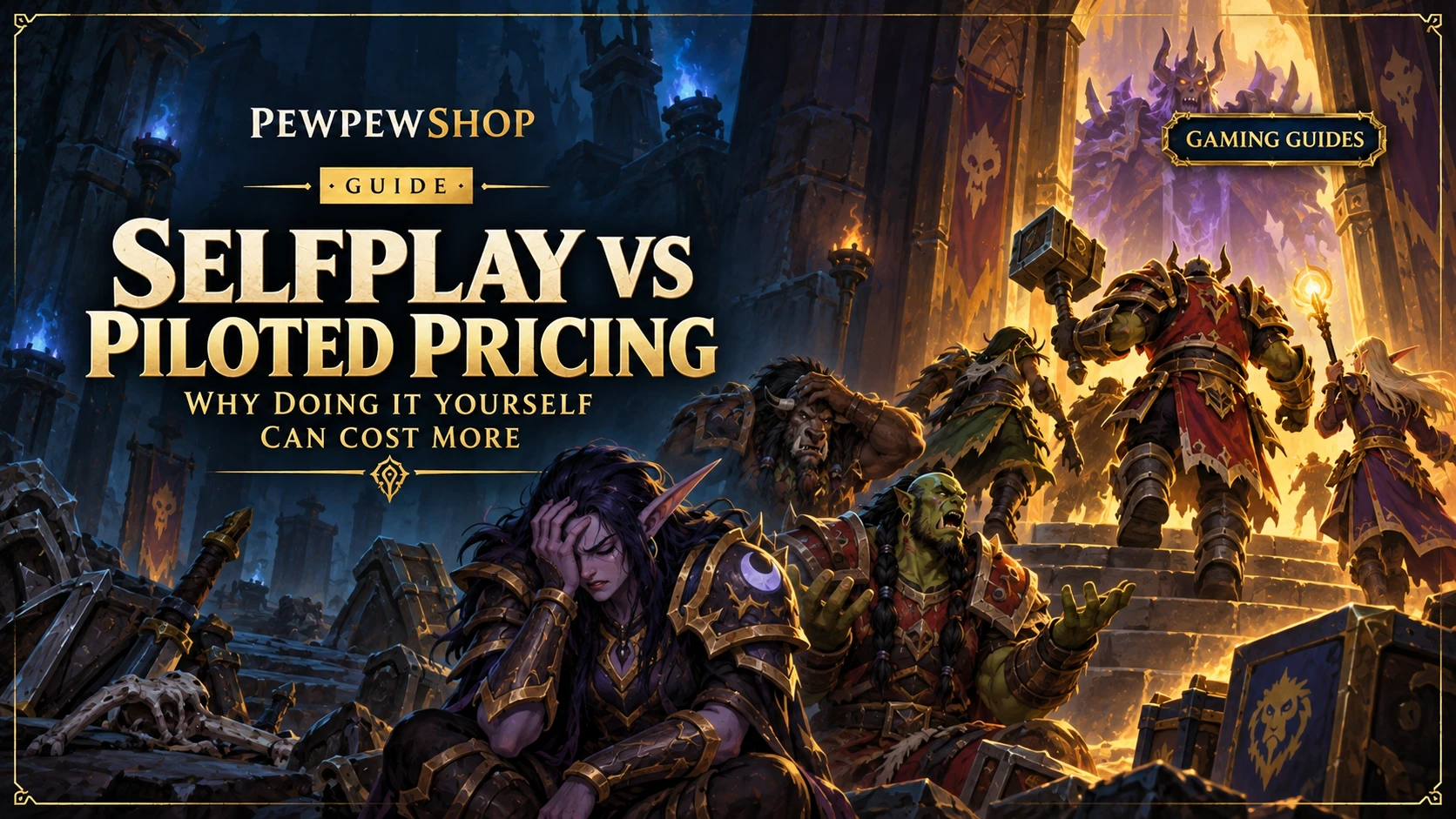 Selfplay vs Piloted Pricing: Why Doing It Yourself Can Cost More — PEWPEWSHOP boosting guide