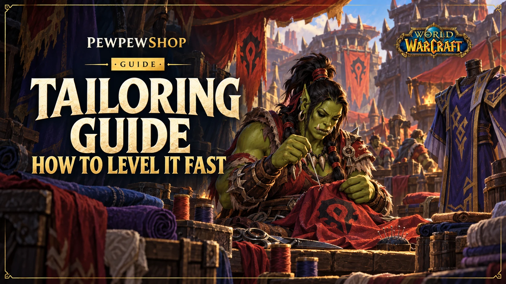 Tailoring Guide WoW: How to Level It Fast — PEWPEWSHOP boosting guide
