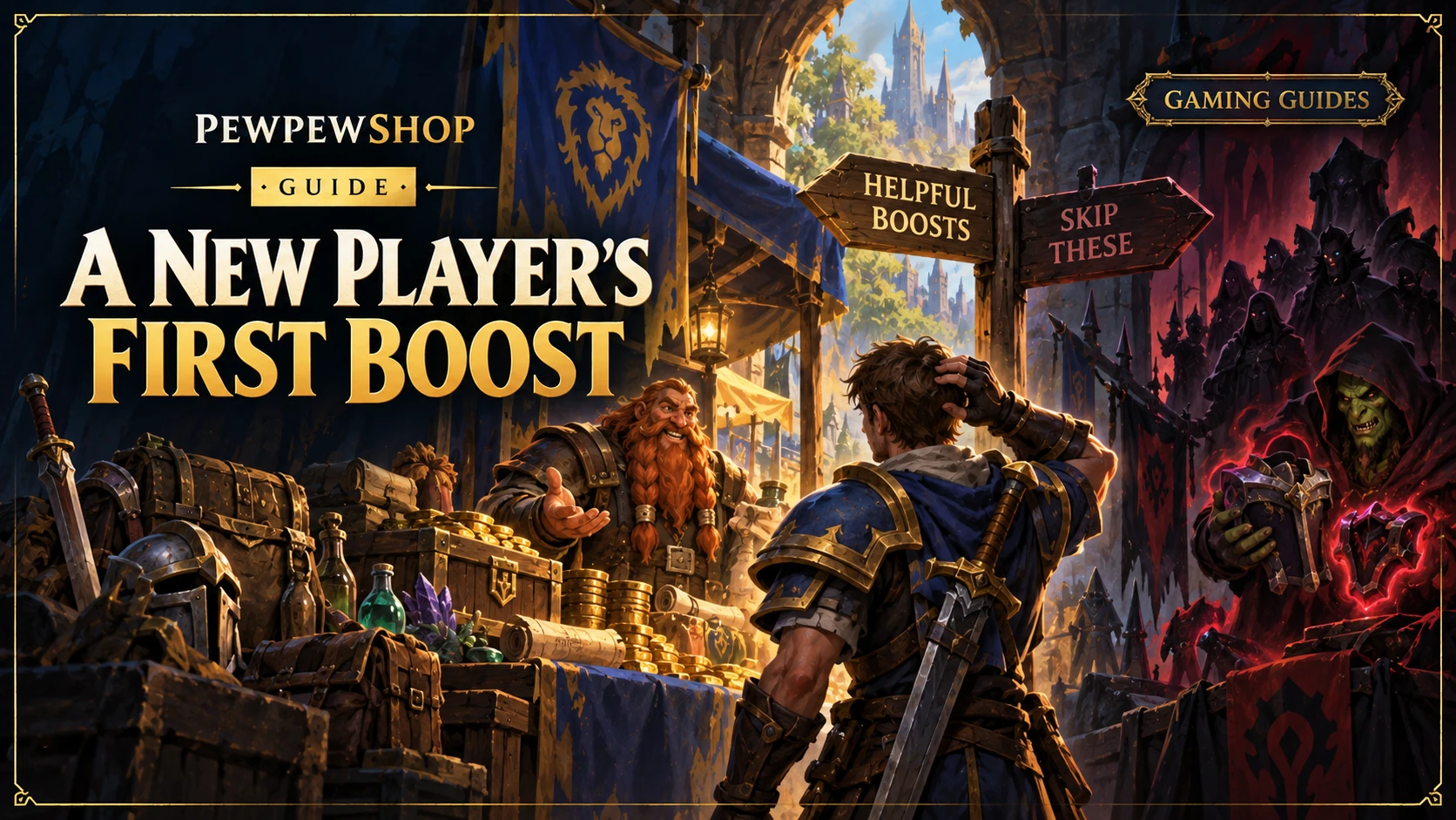 A New Player's First Boost: What's Safe to Buy and What to Skip — PEWPEWSHOP boosting guide