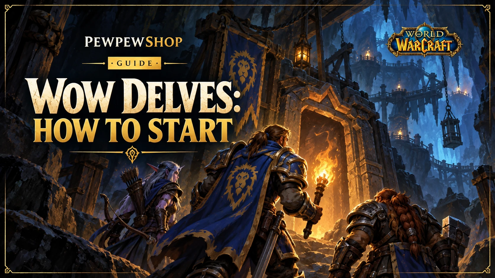WoW Delves: How to Start, Where to Find Them, Tiers — PEWPEWSHOP boosting guide