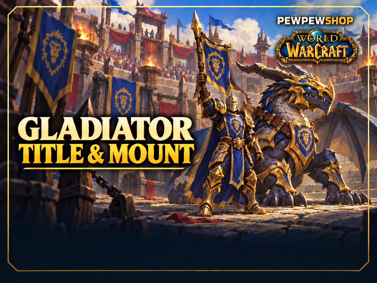 Gladiator Title & Mount — boost