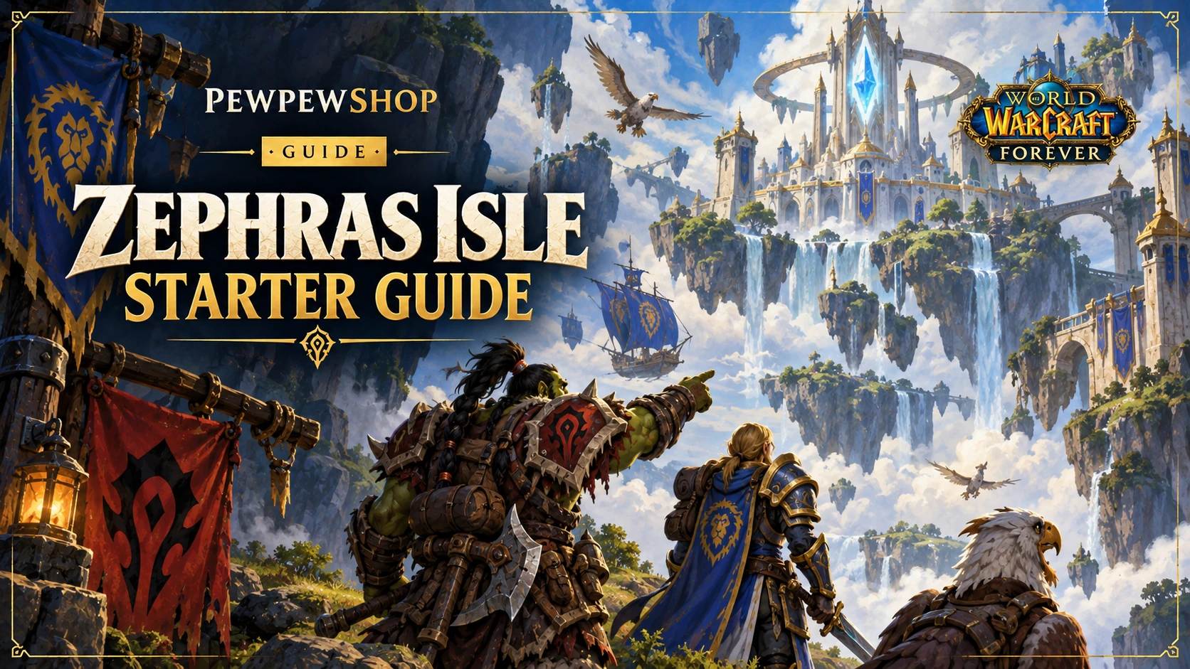 Zephras Isle 1–12 Guide: The Skyborne Start in WoW: Forever — PEWPEWSHOP boosting guide