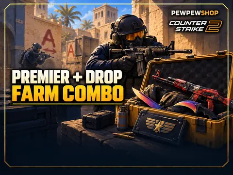 CS2 Premier + Drop Farm Combo — boost