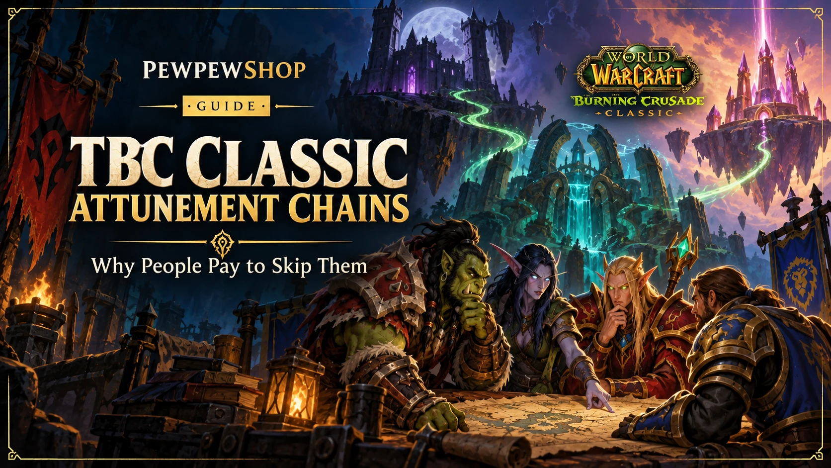 TBC Classic Attunement Chains: Why People Pay to Skip Them — PEWPEWSHOP boosting guide