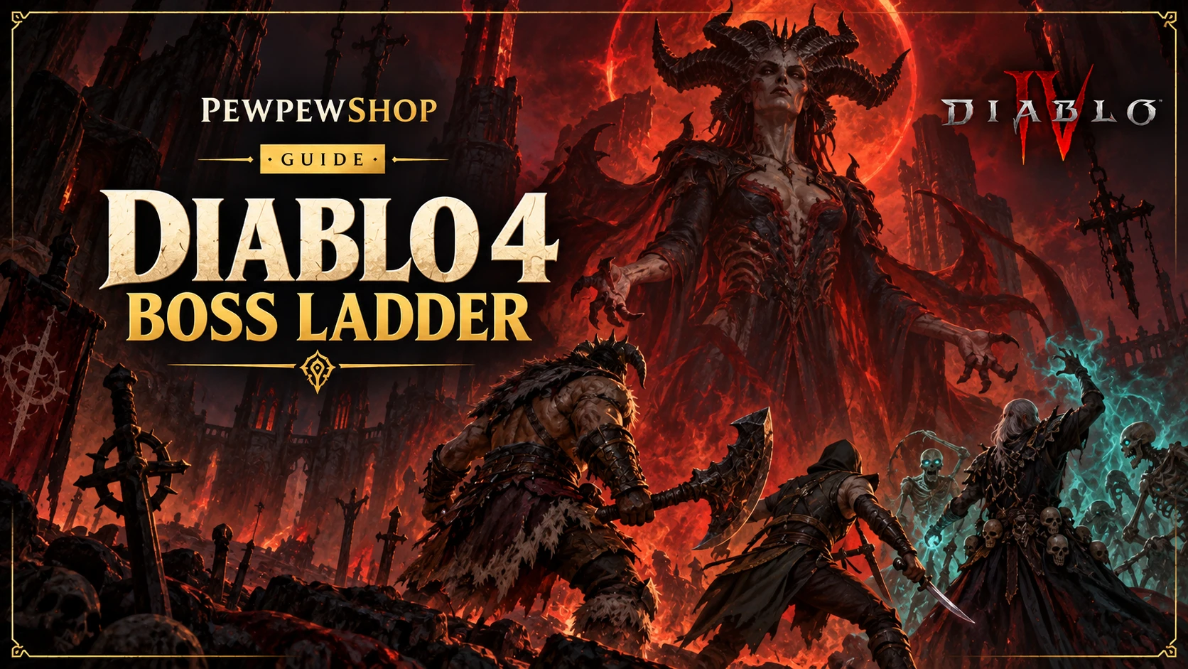 Diablo 4 Boss Ladder: Tormented Bosses and Their Drops — PEWPEWSHOP boosting guide