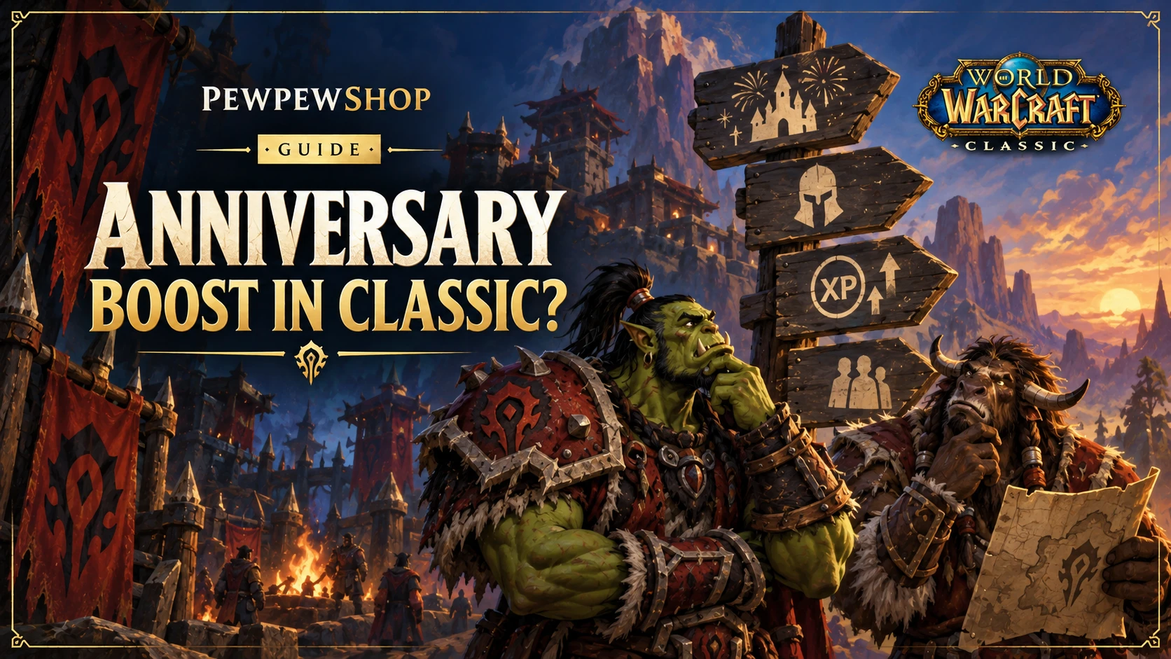 Gibt es einen Jubiläums-Boost in WoW Classic? — PEWPEWSHOP boosting guide