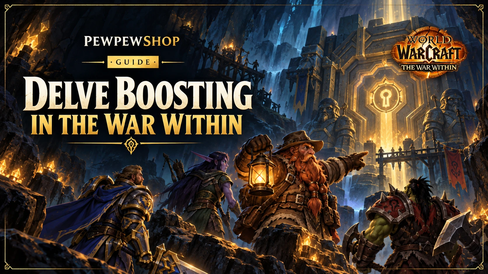 Delve boosting in The War Within: tiers, gear, and the Great Vault explained — PEWPEWSHOP boosting guide