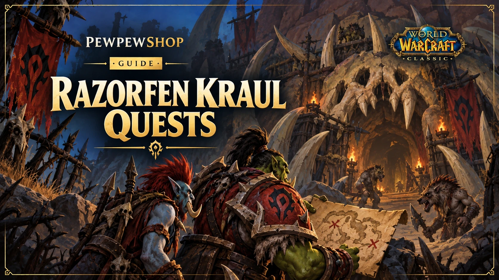 Classic Razorfen Kraul Quests: Full List & Guide — PEWPEWSHOP boosting guide