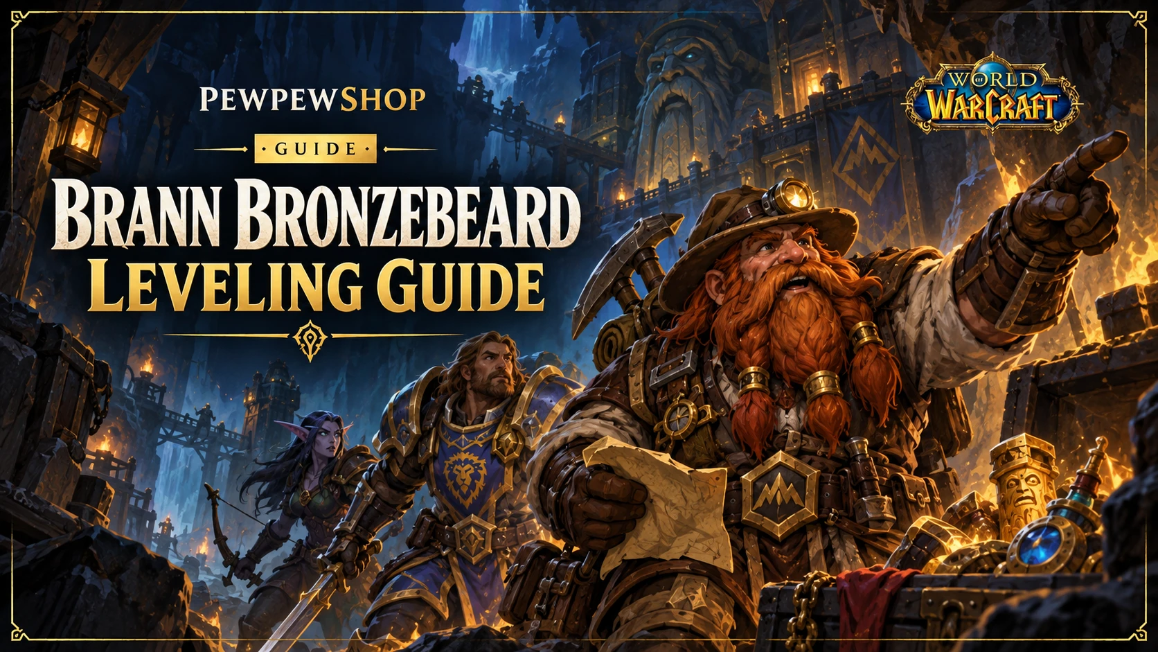 Brann Bronzebeard Leveling Guide: Fastest Way to Max His Delve Level and Curios — PEWPEWSHOP boosting guide