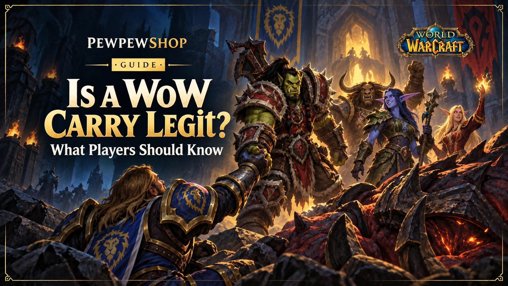 Is a WoW Carry Legit? What Players Should Know — PEWPEWSHOP boosting guide