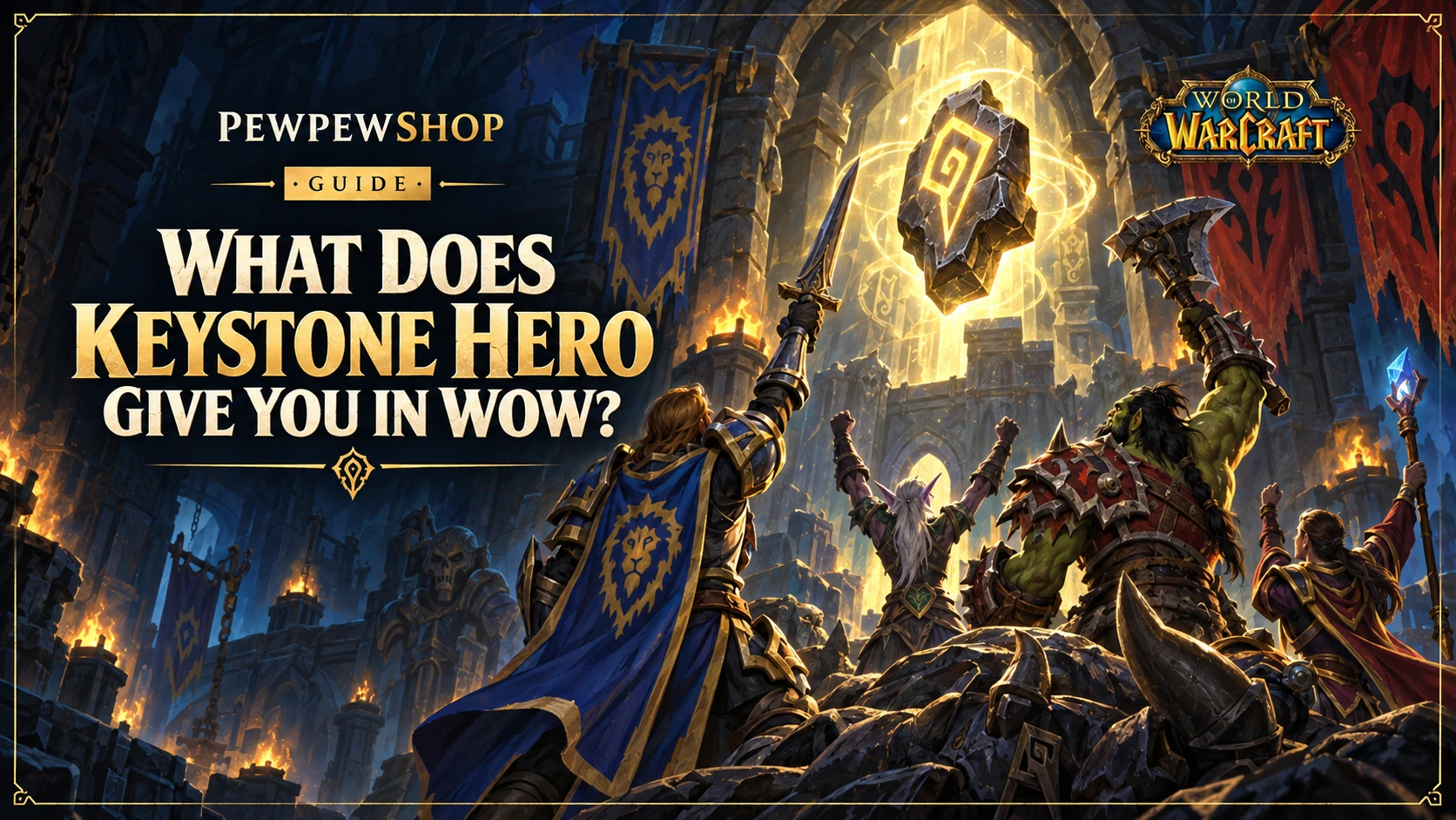 What Does Keystone Hero Give You in WoW? — PEWPEWSHOP boosting guide
