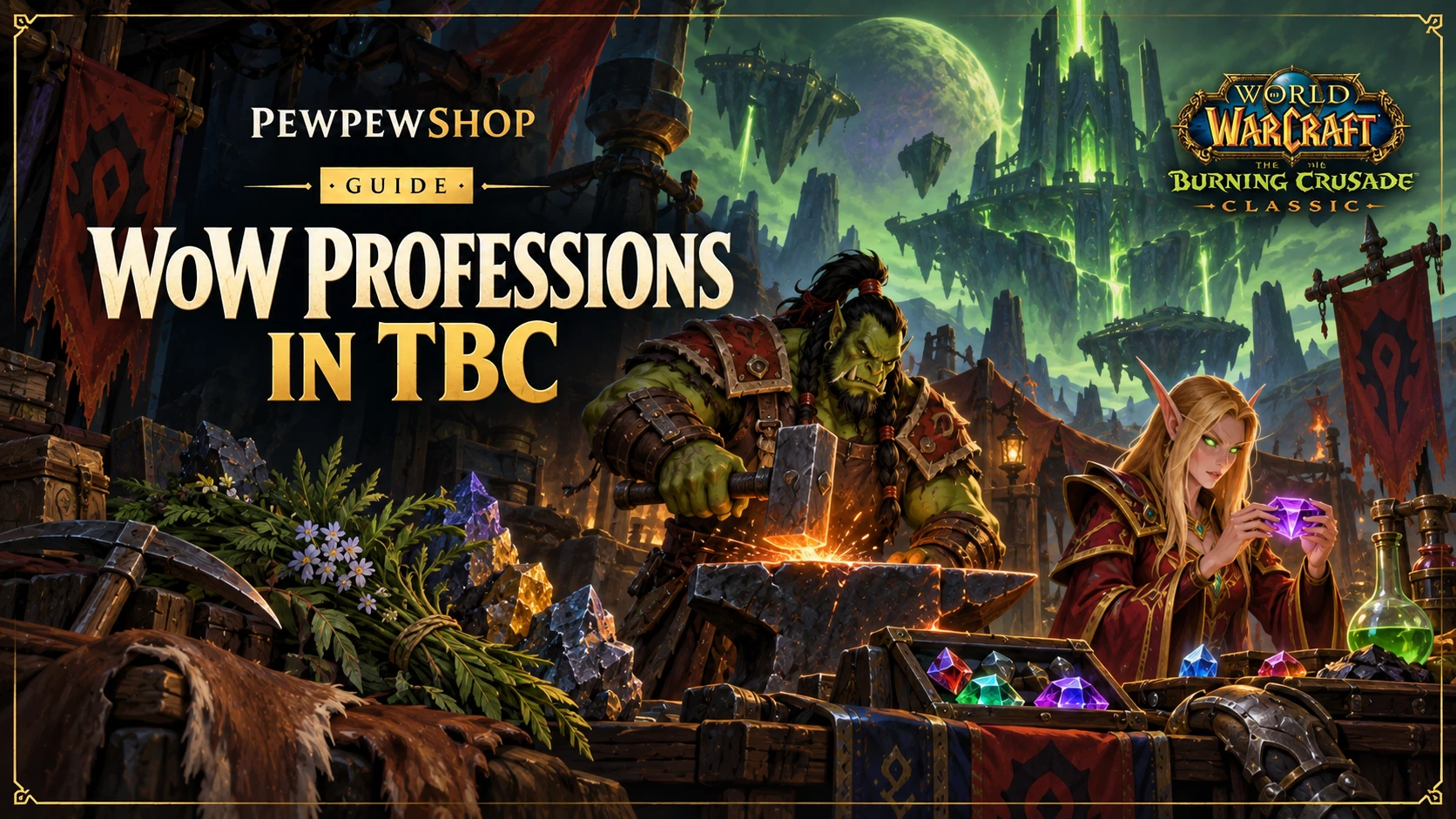 WoW Professions in TBC: Full List & How They Work — PEWPEWSHOP boosting guide