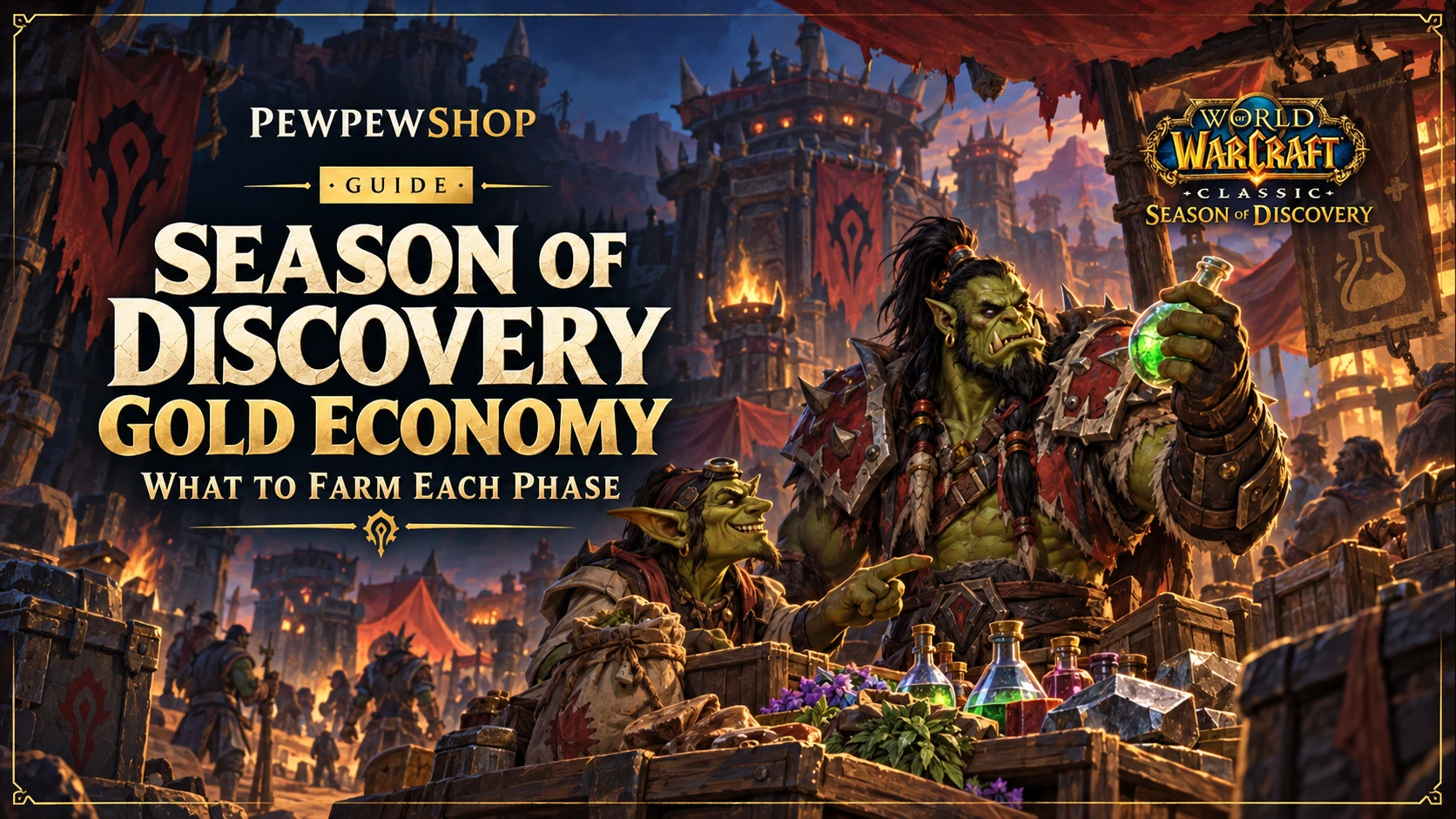 Season of Discovery Gold Economy: What to Farm Each Phase — PEWPEWSHOP boosting guide