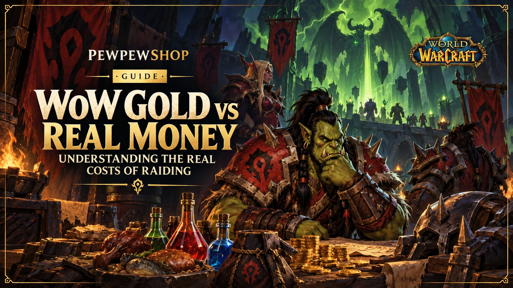 WoW Gold vs Real Money: Understanding the Real Costs of Raiding — PEWPEWSHOP boosting guide