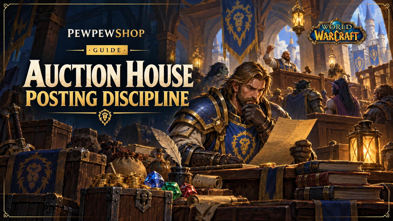 Auction House Posting Discipline: The 15-Minute Daily Routine of Realm Traders — PEWPEWSHOP boosting guide