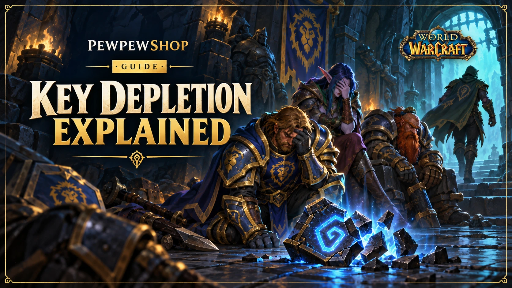 Mythic Plus Key Depletion Explained: Why Keys Brick and How Carries Prevent It — PEWPEWSHOP boosting guide