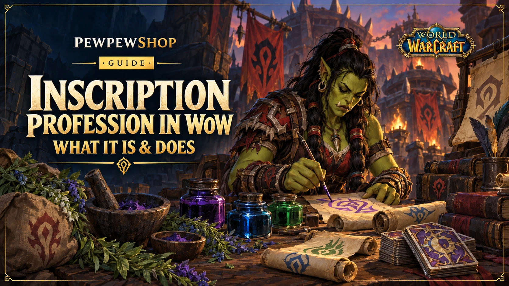 Inscription Profession in WoW: What It Is & Does — PEWPEWSHOP boosting guide