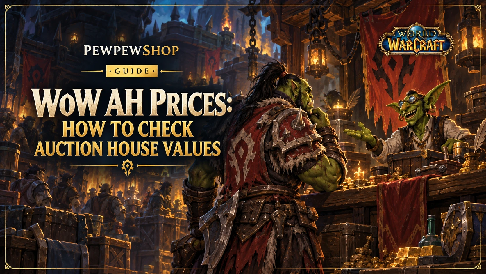 WoW AH Prices: How to Check Auction House Values — PEWPEWSHOP boosting guide