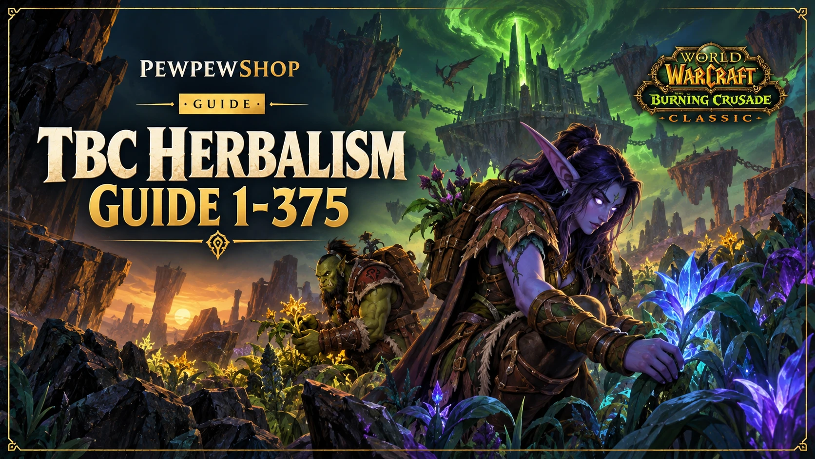 Herbalism Leveling Guide 1-375 for TBC Classic: Best Routes & Locations