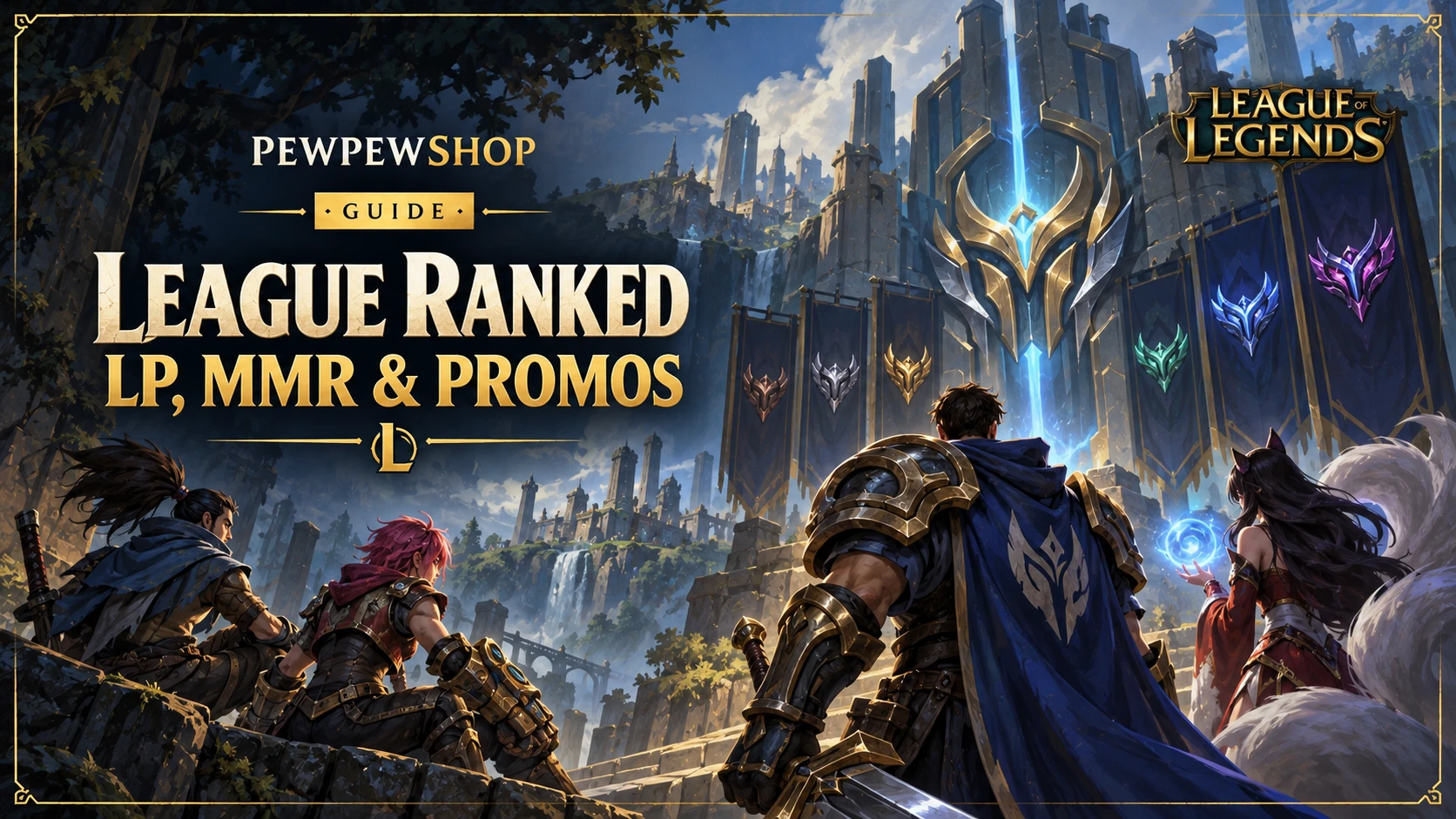 League of Legends division boosting: how LP, MMR, and promos really work — PEWPEWSHOP boosting guide