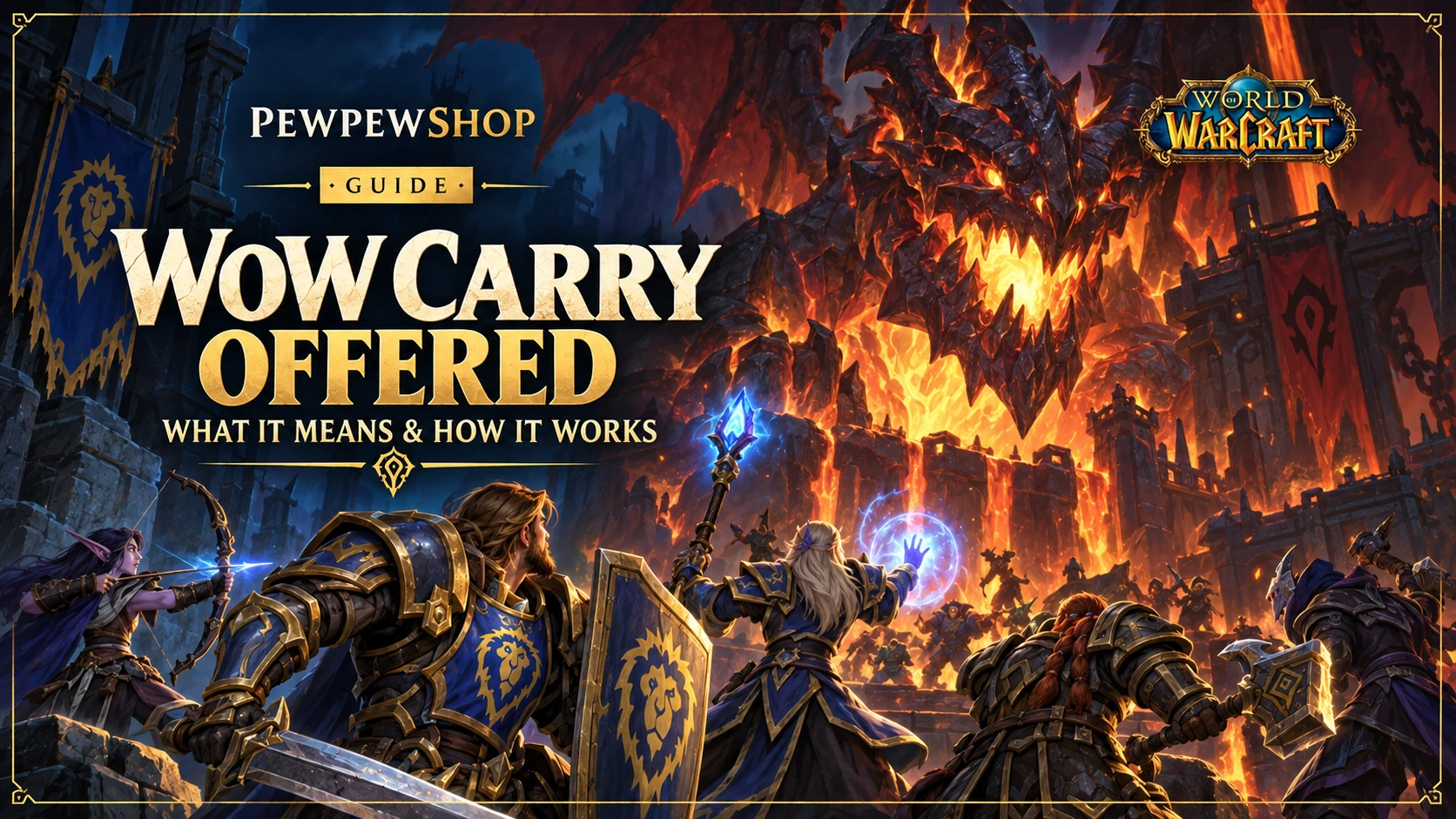 WoW Carry Offered: What It Means & How It Works — PEWPEWSHOP boosting guide