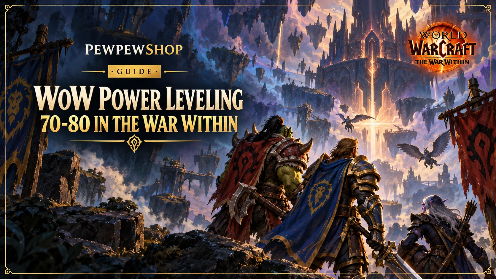 WoW Power Leveling 70-80 in The War Within: How Fast Boosting Actually Works — PEWPEWSHOP boosting guide