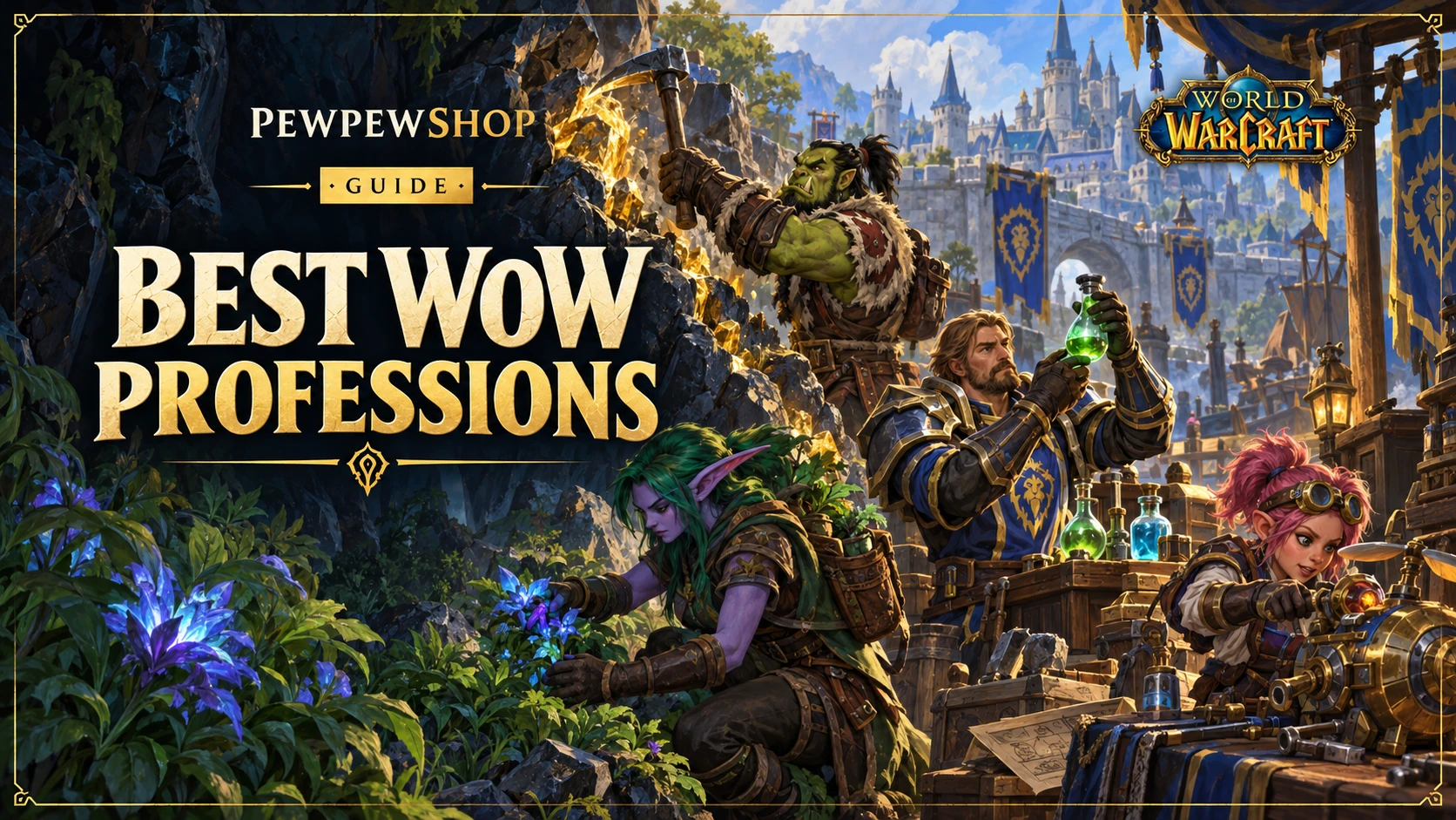 What Are the Best Professions in WoW? — PEWPEWSHOP boosting guide