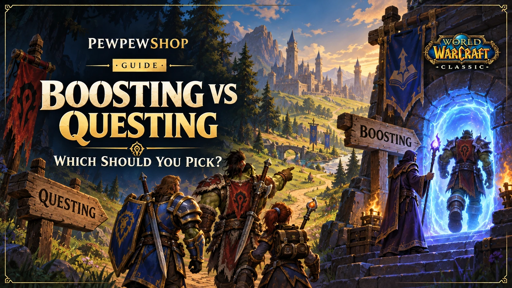 WoW Classic: Boosting vs Questing — Which Should You Pick? — PEWPEWSHOP boosting guide