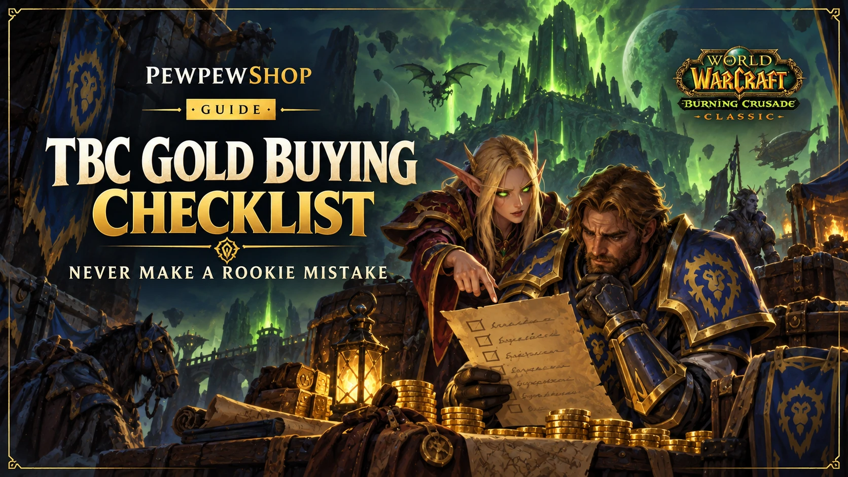 The Ultimate TBC Gold Buying Checklist: Never Make a Rookie Mistake — PEWPEWSHOP boosting guide