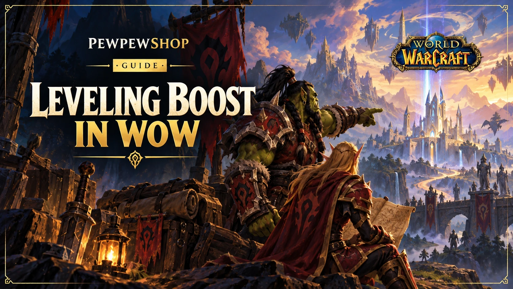 Leveling Boost in WoW: How It Works & Cost — PEWPEWSHOP boosting guide