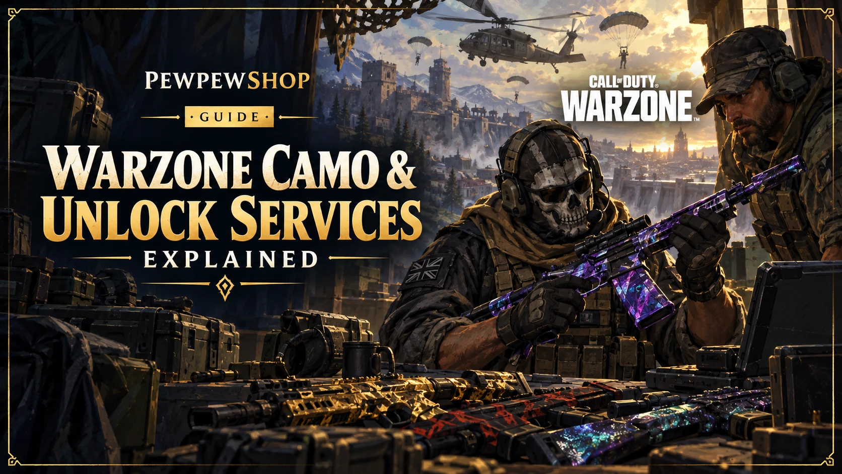 Warzone Camo & Unlock Services Explained: Grind, Risk, and When Buying Makes Sense — PEWPEWSHOP boosting guide