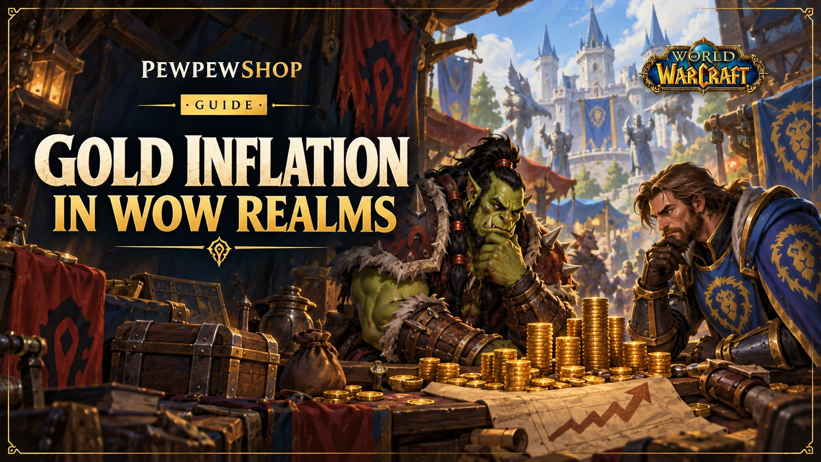 How Gold Inflation Works in Long-Running WoW Realms (and When to Buy) — PEWPEWSHOP boosting guide