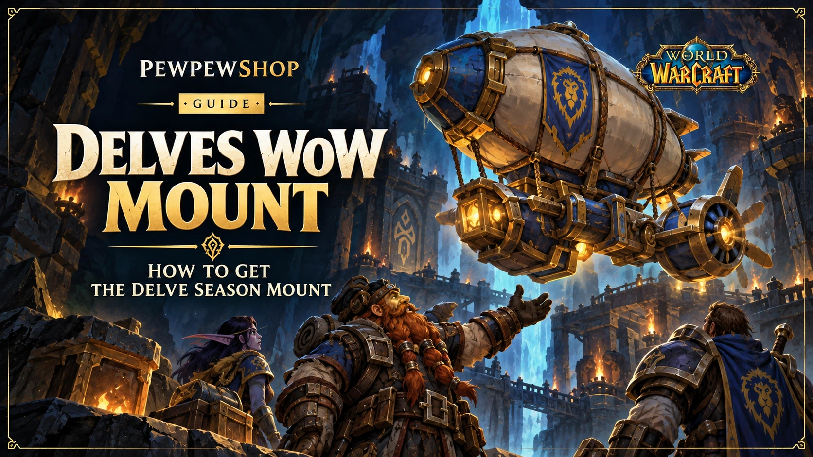Delves WoW Mount: How to Get the Delve Season Mount — PEWPEWSHOP boosting guide