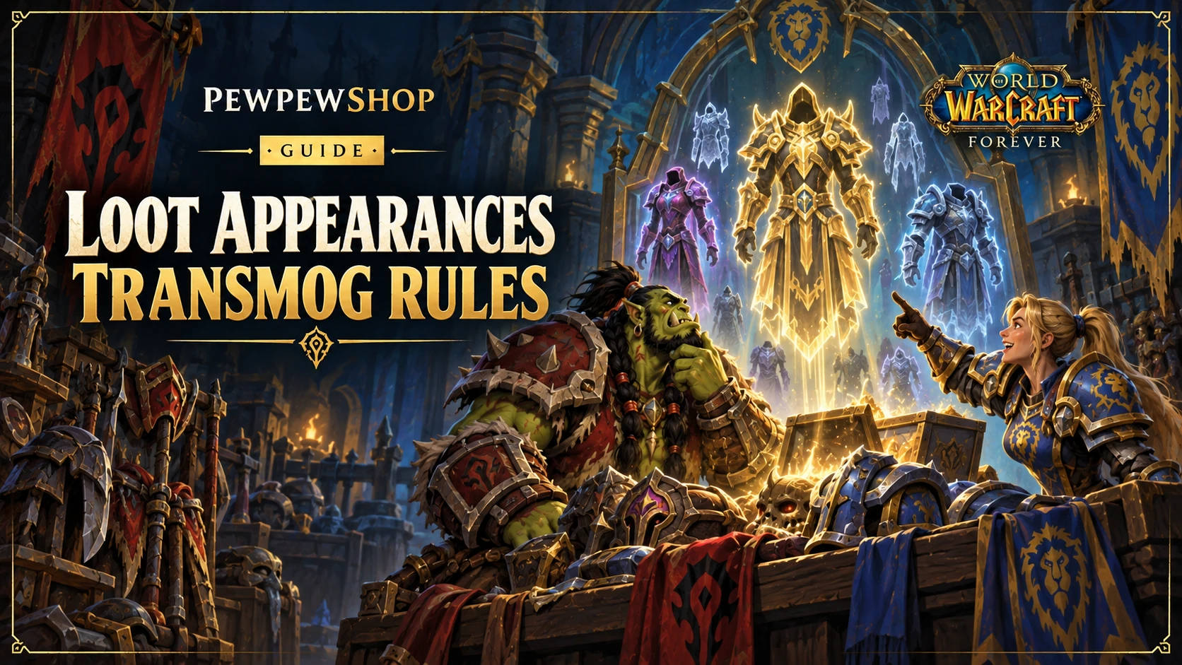 WoW: Forever Transmog Rules — Who Gets Appearances from Dungeon and Raid Drops? — PEWPEWSHOP boosting guide