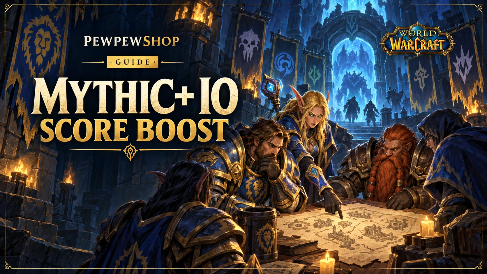 WoW Mythic+ IO score boost: hitting a 3000 Raider.IO rating in 2026 — PEWPEWSHOP boosting guide