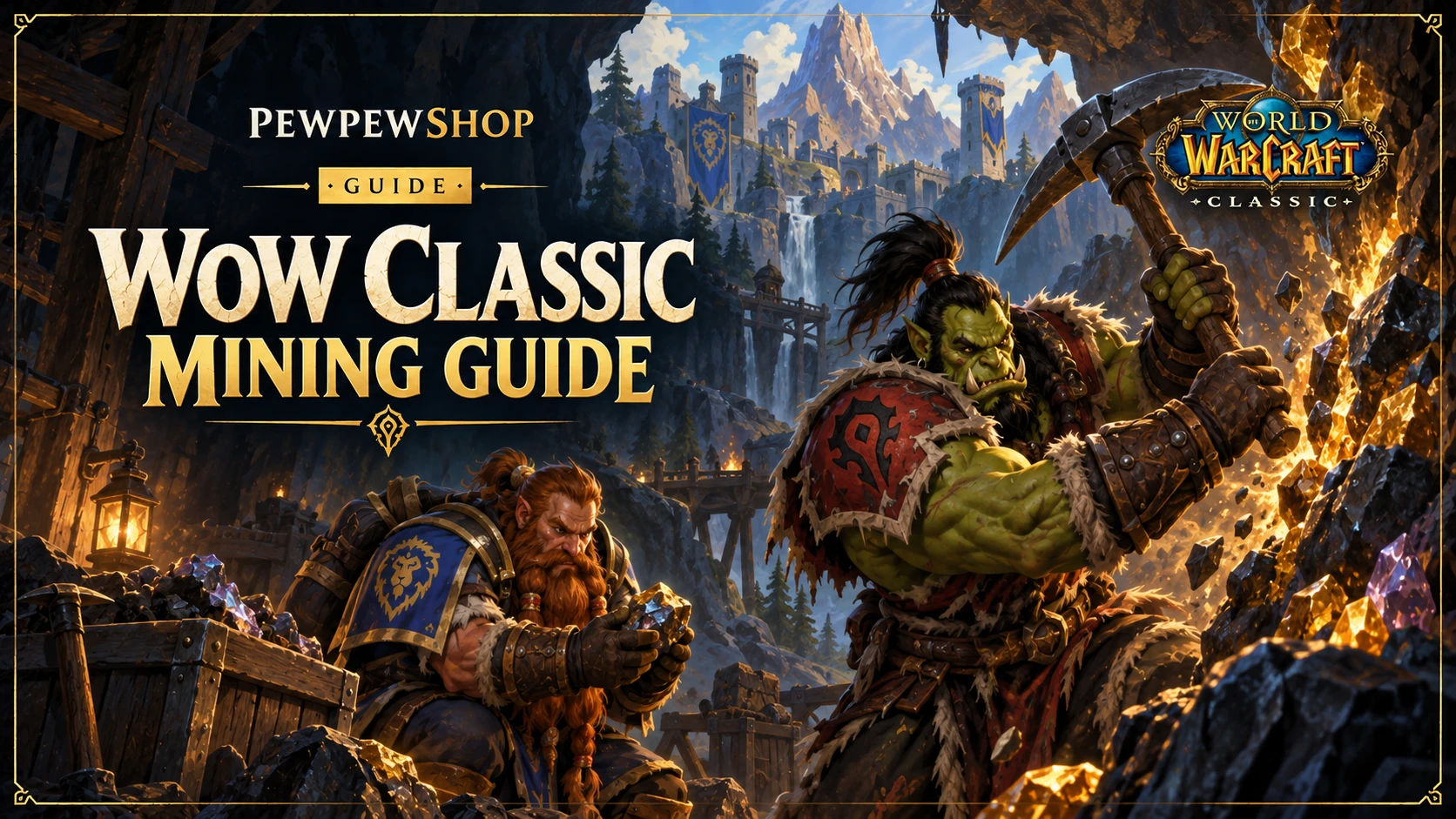 WoW Classic Mining Leveling Guide (1-300) — PEWPEWSHOP boosting guide