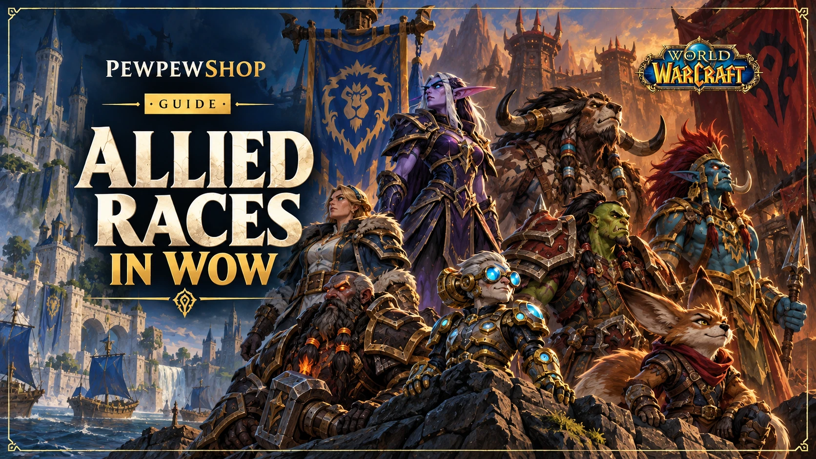 Allied Races in WoW: All 10 & How to Unlock Them — PEWPEWSHOP boosting guide