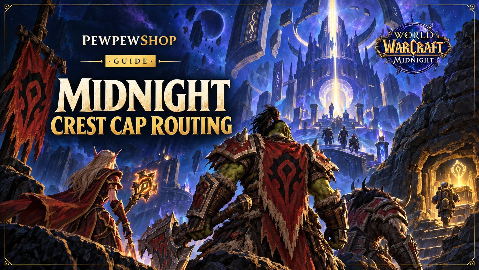 WoW Midnight Crest Cap Routing: The Fastest Weekly Gilded Crest Plan — PEWPEWSHOP boosting guide
