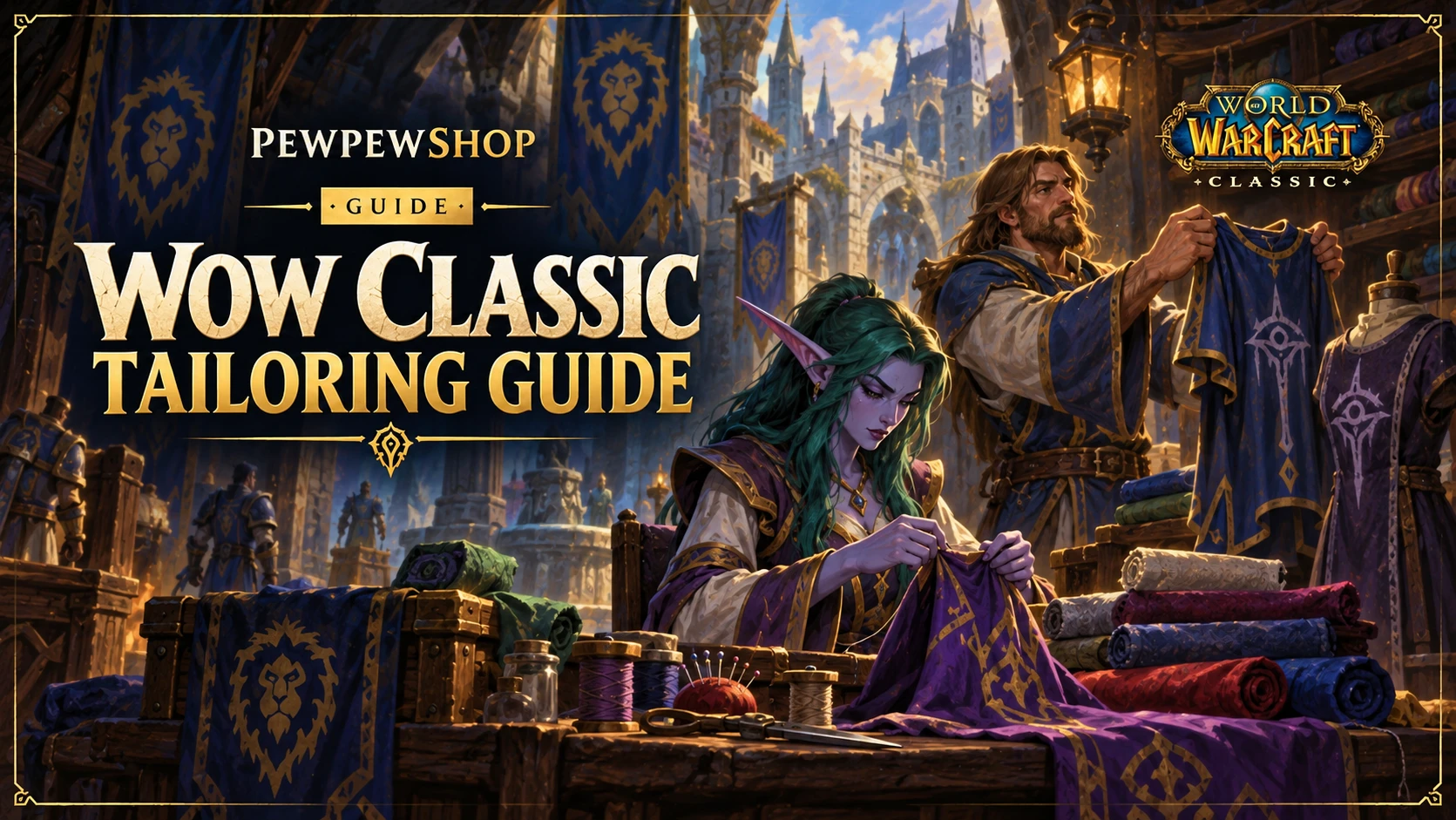 WoW Classic Tailoring Guide (1–300 Leveling) — PEWPEWSHOP boosting guide