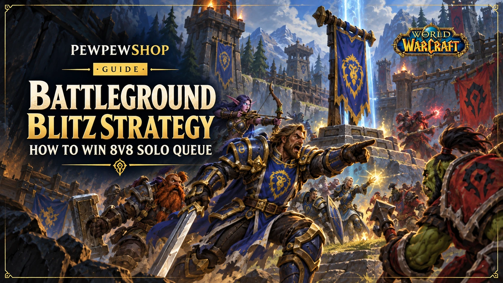 Battleground Blitz Strategy: How to Win 8v8 Solo Queue — PEWPEWSHOP boosting guide