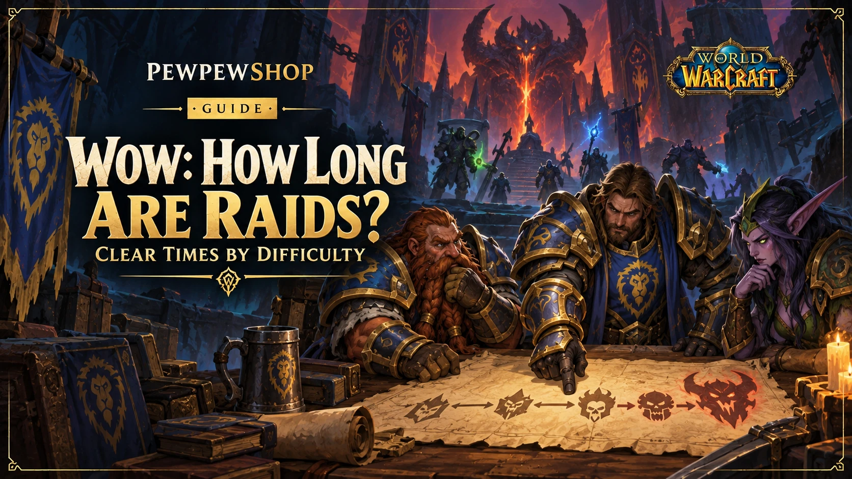 WoW: How Long Are Raids? Clear Times by Difficulty — PEWPEWSHOP boosting guide