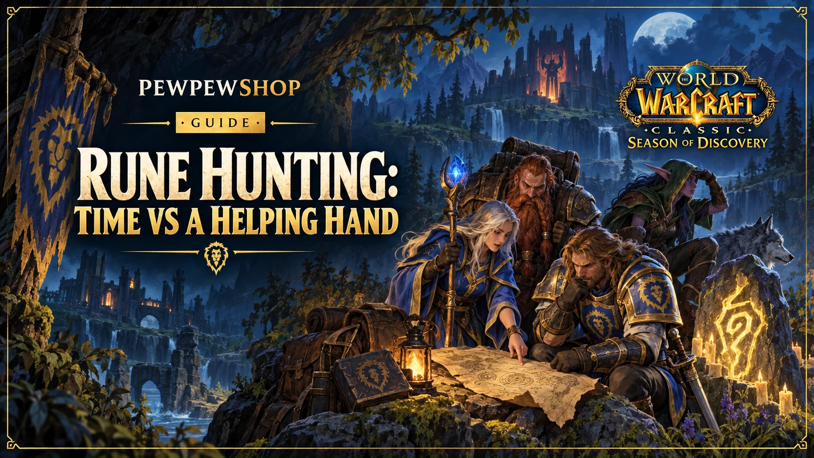 Season of Discovery Rune Hunting: Time vs a Helping Hand — PEWPEWSHOP boosting guide