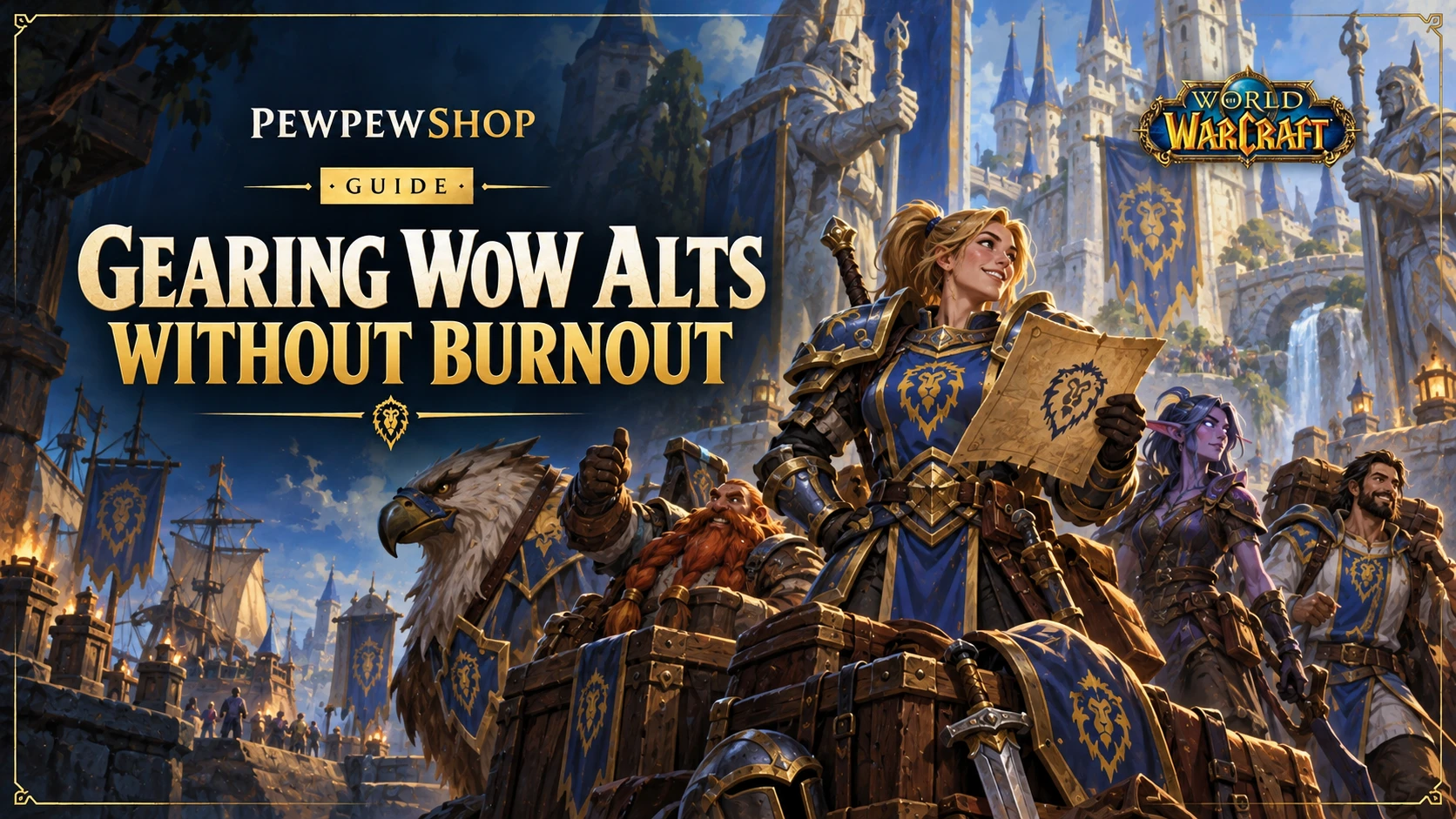 Gearing WoW Alts Without Burnout: Catch-Up Systems and Smart Carries — PEWPEWSHOP boosting guide