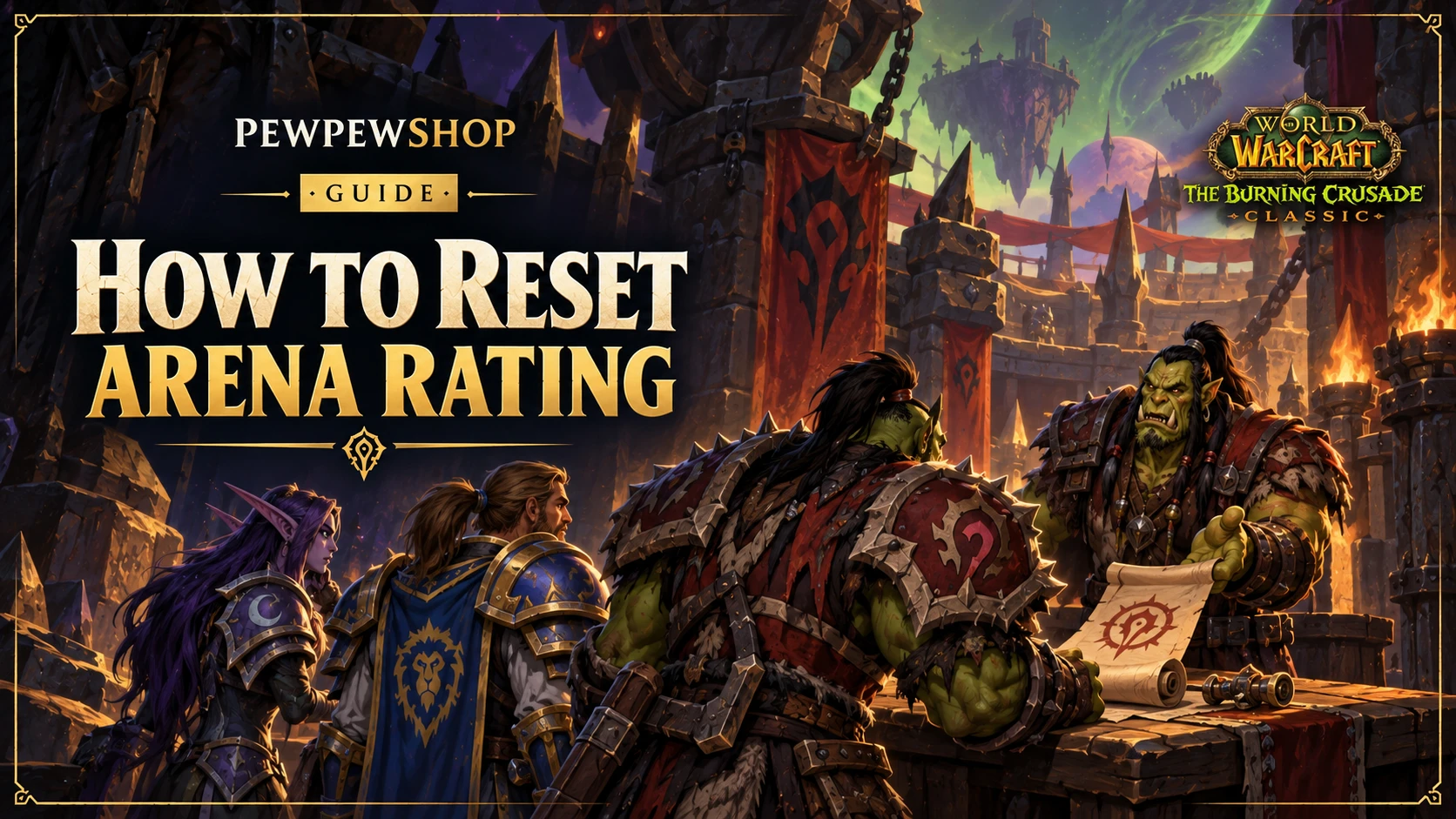 How to Reset Arena Rating in TBC Classic — PEWPEWSHOP boosting guide