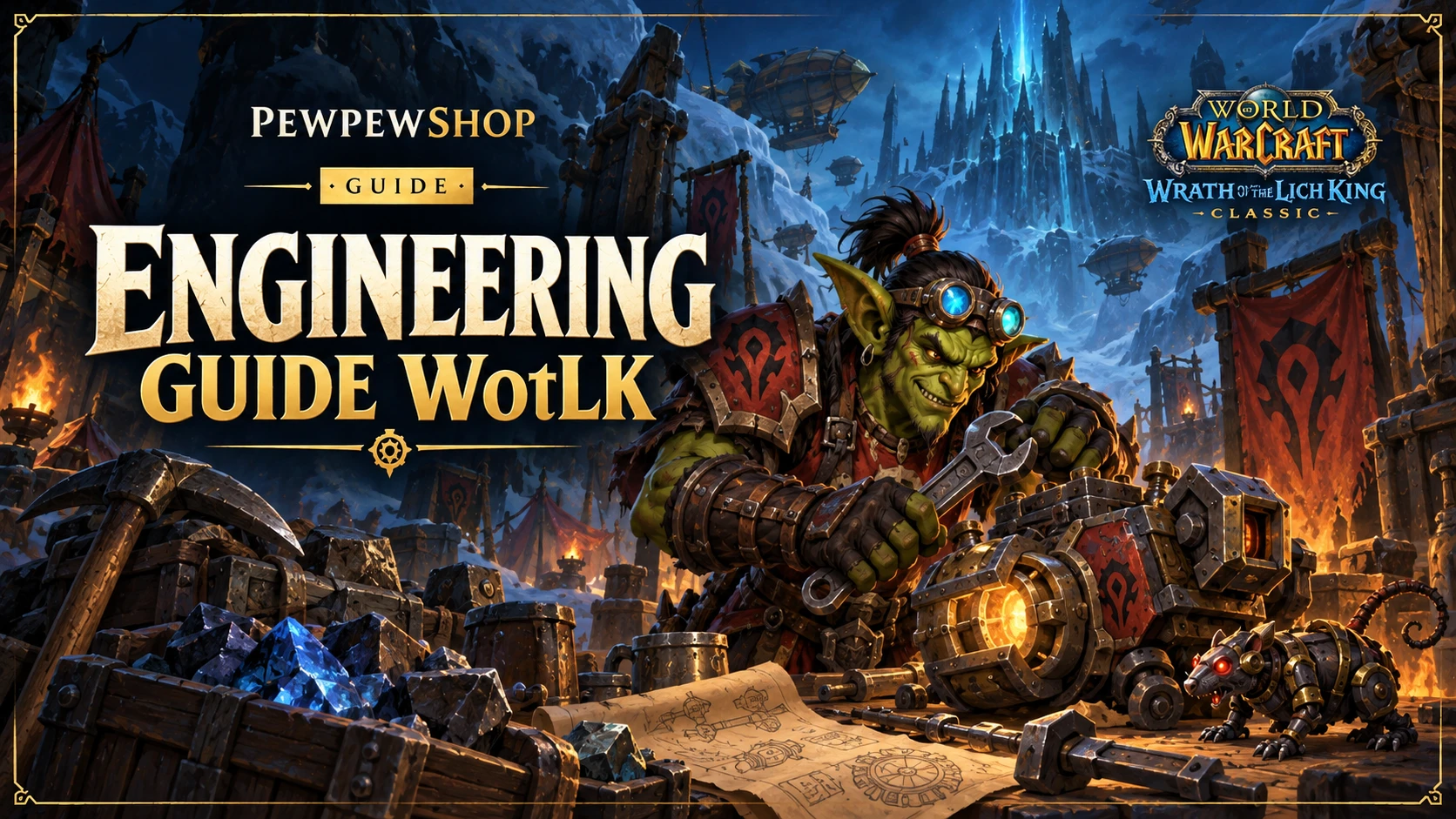 Engineering Guide WotLK: Level 1-450 Fast — PEWPEWSHOP boosting guide