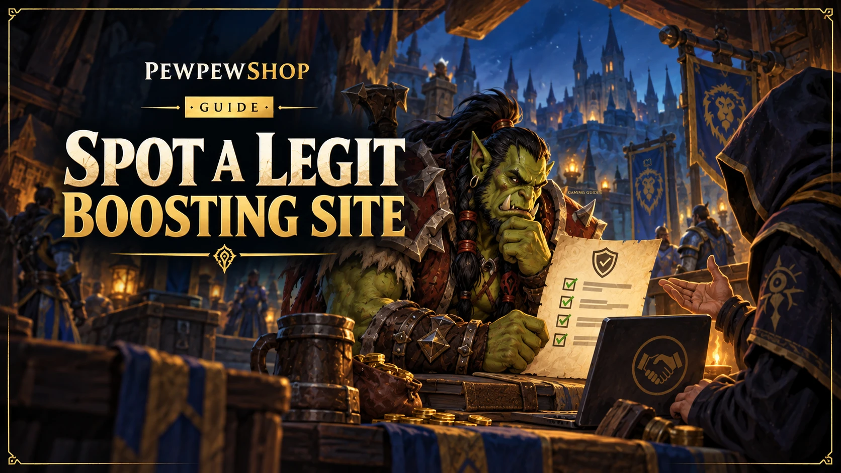 How to Tell a Boosting Site Is Legit: A 10-Point Checklist Before You Pay — PEWPEWSHOP boosting guide