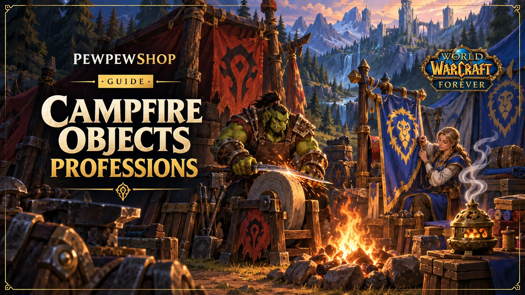 WoW: Forever Campfire Objects by Profession — What Each One Does — PEWPEWSHOP boosting guide